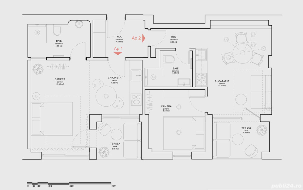 Apartament 3 camere luxos în zona excelenta