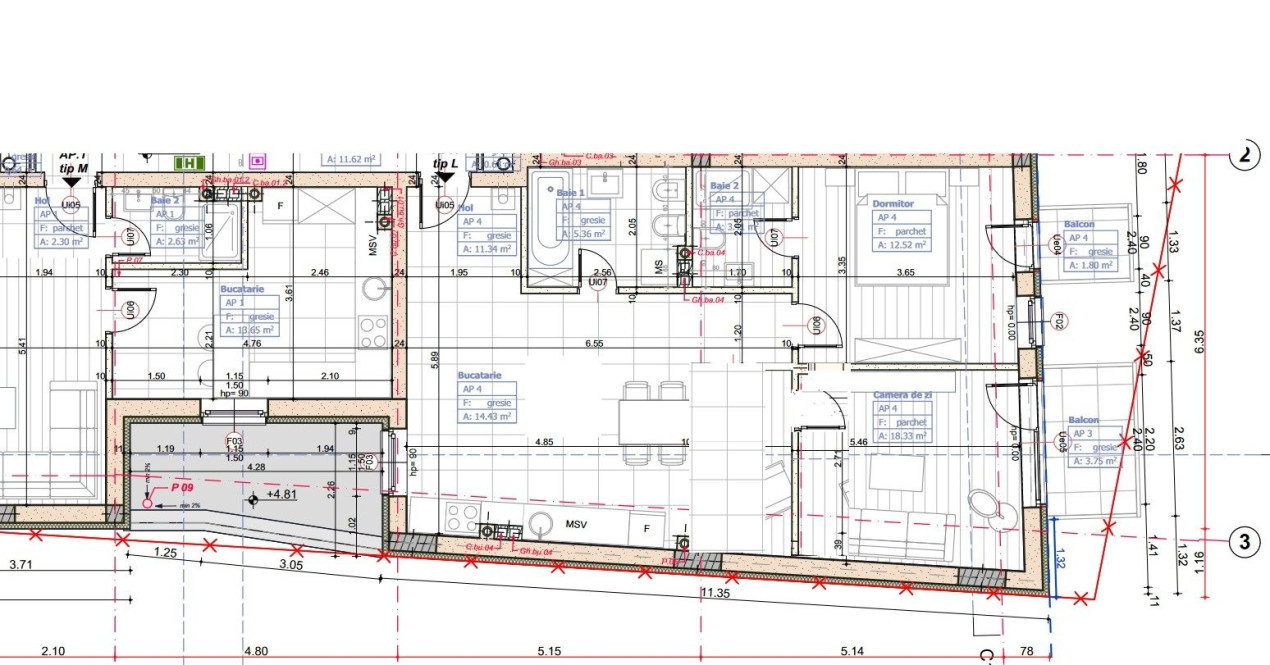 Vanzare apartament 3 camere in Bloc Nou, vedere panoramica - Marasti