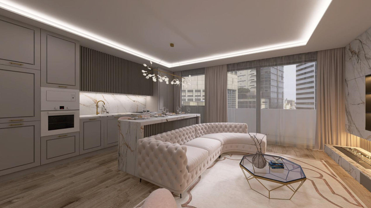 4 camere, finisat + design decor si mobilier - TVA inclus in pret