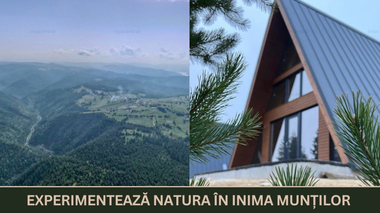 Comision 0% | 2 cabane A FRAME în inima munţilor | Mărișel | OPORTUNITATE