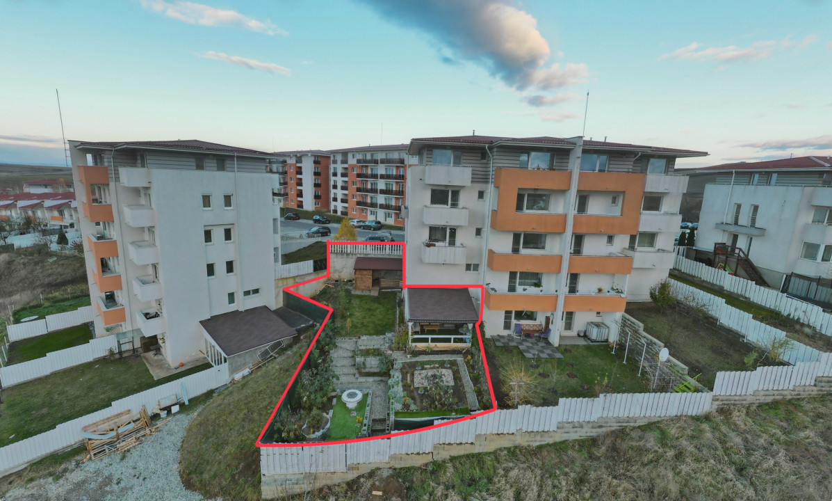 COMISION 0%: Apartament 2 camere, grădină 147mp , Omnia Residence, Apahida