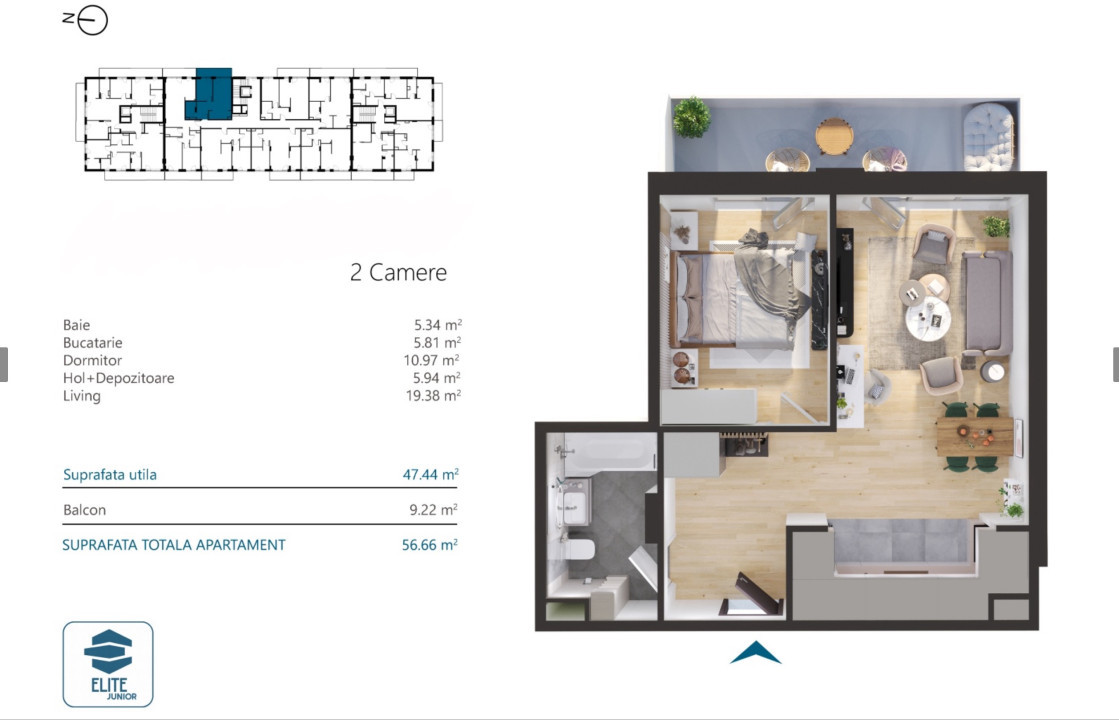COMISION 0% | Apartament NOU Elite Junior | Iris | parcare | predare 2024 