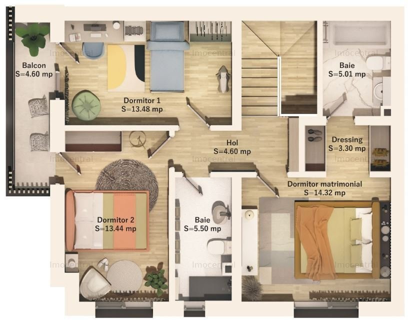 Casa cuplata, zona Parcul Poligonului, Floresti