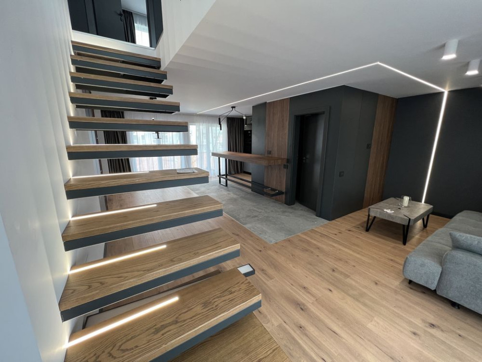 Penthouse ultrafinisat cu priveliște și terase de 58mp