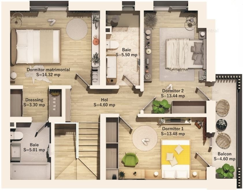 Casa cuplata, zona Parcul Poligonului, Floresti