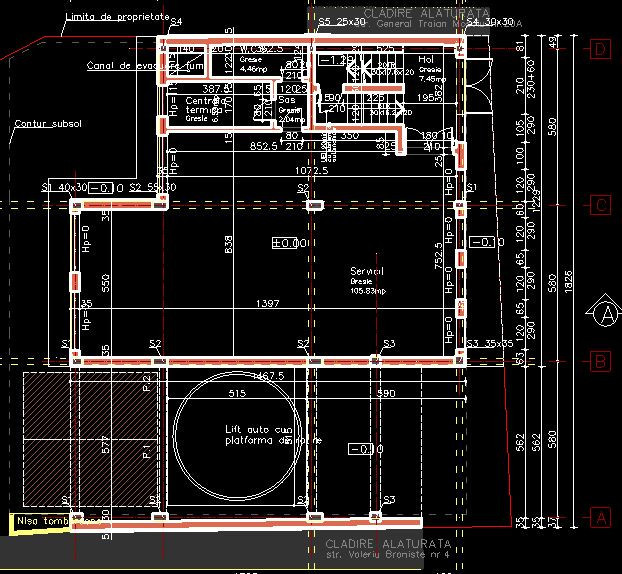 Cladire / spatiu de inchiriat, Centrul Cluj - Napoca, S+P+2E+1EtR