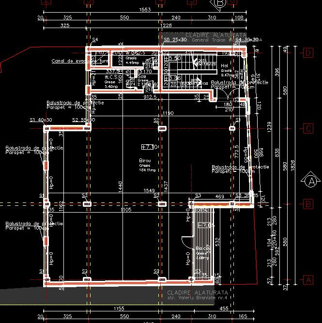 Cladire / spatiu de inchiriat, Centrul Cluj - Napoca, S+P+2E+1EtR