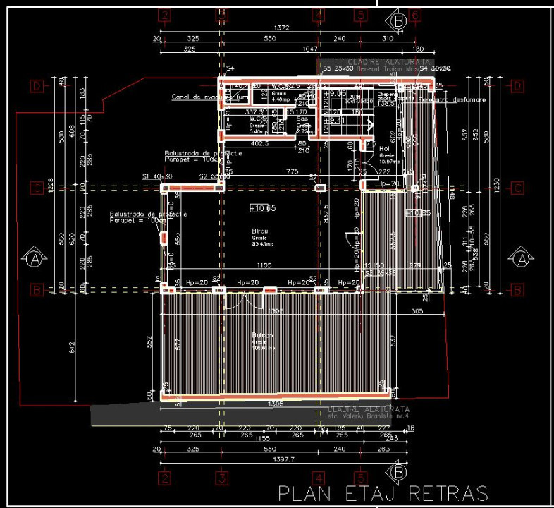 Cladire / spatiu de inchiriat, Centrul Cluj - Napoca, S+P+2E+1EtR