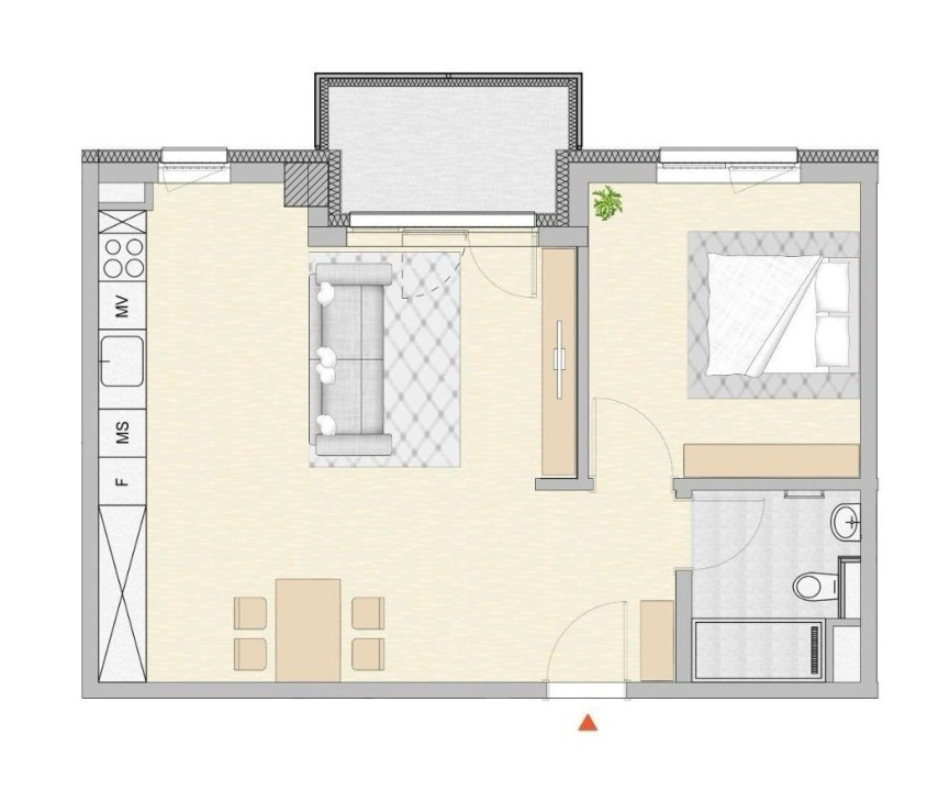 Apartament de inchiriat 2 camere, zona semicentrala, Liberty Residence