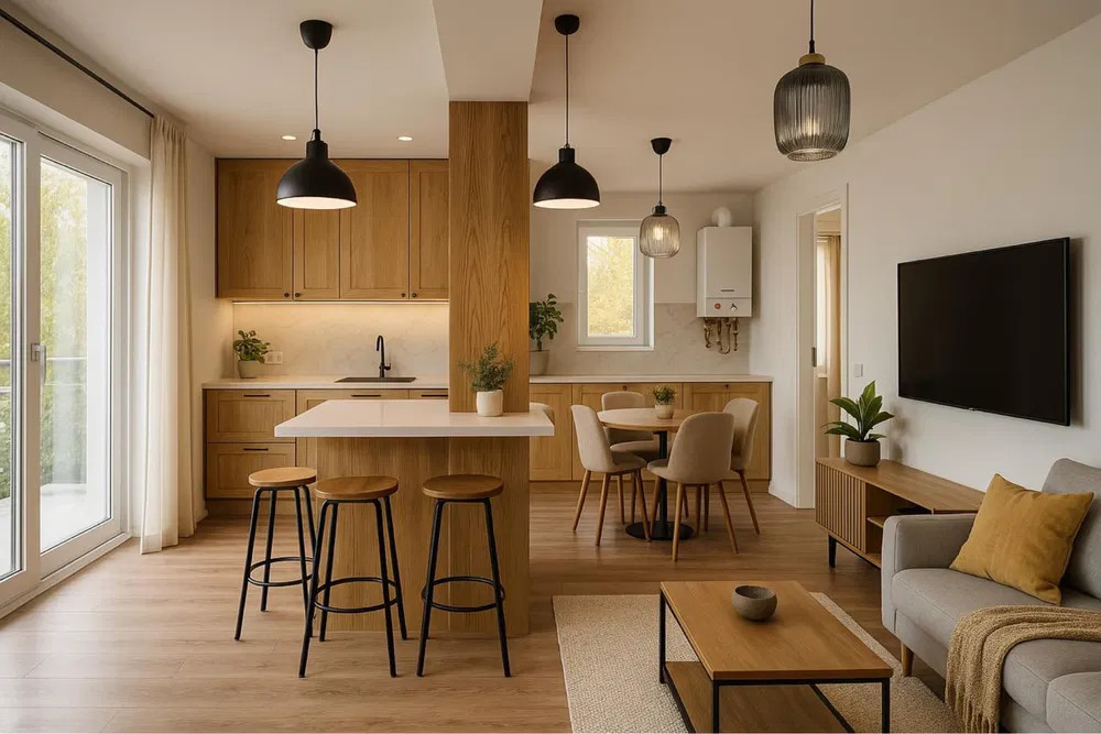 Apartament 2 camere, finisat, priveliște panoramică, spațios, Omnia Residence