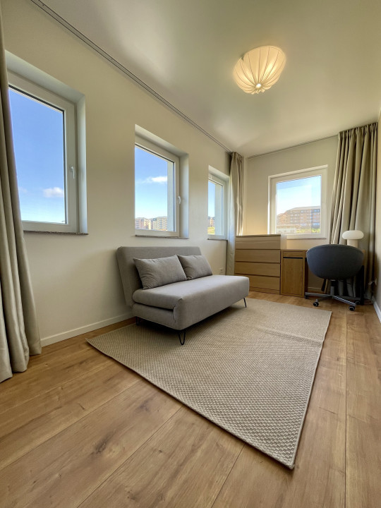 Închiriere 3 camere, 70mp, dormitor cu baie proprie